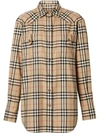 BURBERRY VINTAGE CHECK FLANNEL OVERSIZED SHIRT