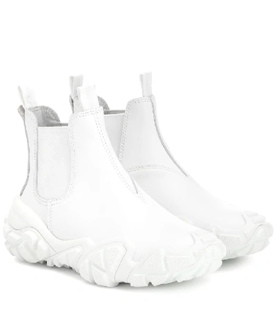 Acne Studios Leather Ankle Boots White/white