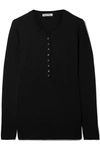 ALEX MILL RIBBED WOOL-BLEND TOP