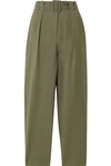 ENVELOPE Pfeiffer belted wool tapered pants