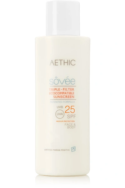 Aethic Triple-filter Ecocompatible Sunscreen Spf25, 150ml In Colourless