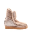 Mou Eskimo Wedge Snow Boots In Elephant Grey