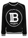 BALMAIN LOGO PRINT SWEATSHIRT,11046833