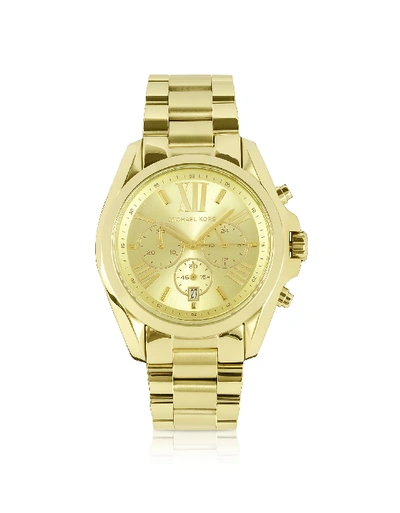 Michael Kors Mid-size Bradshaw Chronograph Watch In Gold