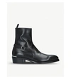 ALEXANDER MCQUEEN BUCKLE-EMBELLISHED LEATHER CHELSEA BOOTS