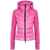 MONCLER GRENOBLE PINK SHELL AND FLEECE JACKET,3067970