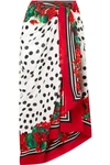 DOLCE & GABBANA PRINTED COTTON-VOILE PAREO