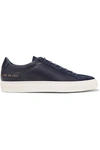 Common Projects Original Achilles Leather And Suede Sneakers In Navy