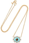 SYLVA & CIE 18-KARAT GOLD MULTI-STONE NECKLACE