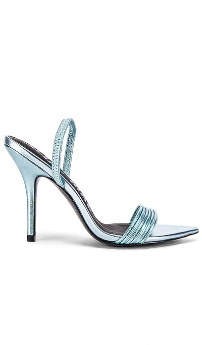 Alias Mae Xanthe Heel In Metallic Blue Leather