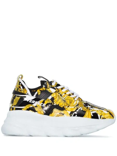 Versace Chain Reaction Sneaker In White