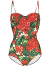 DOLCE & GABBANA BADEANZUG MIT PRINT