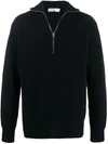 Closed Ribbed Zip-up Sweatshirt In Blue