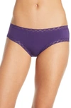 Natori Bliss Cotton Girl Briefs In Deep Purple