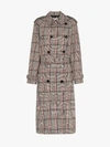 STELLA MCCARTNEY STELLA MCCARTNEY CHECK-PRINT DOUBLE-BREASTED BELTED TRENCH COAT,571886SNA4013790433