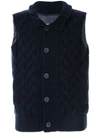 HERNO CASHMERE KNITTED GILET