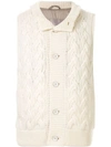 HERNO CASHMERE KNITTED GILET