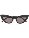 Saint Laurent Sl 213 Lily Tiger Sunglasses In Black Black Black