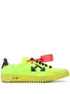 OFF-WHITE OFF-WHITE 2.0 LOW TOP SNEAKERS - 黄色