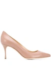 SERGIO ROSSI NEUTRAL POINTED PUMPS