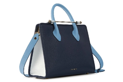 Strathberry The  Tote - Tri Colour Navy/illusion Blue/alice Blue