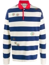 GUCCI EMBROIDERED GG RUGBY TOP