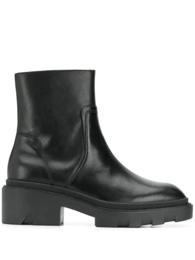 Ash Muse Ankle Boots In Mustang Black