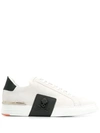 Philipp Plein Skull-embellished Sneakers In White
