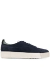 GIORGIO ARMANI SUEDE LACE-UP SNEAKERS