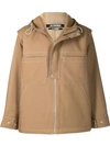 JACQUEMUS JACQUEMUS CONTRAST STITCHING HOODED JACKET - 大地色
