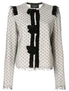 GIAMBATTISTA VALLI DOTTED MESH TOP BLAZER