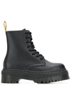 Dr. Martens' Black Vegan Jadon Ii Mono Boots In Black