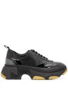 PATRIZIA PEPE PATRIZIA PEPE CHUNKY SOLE SNEAKERS - 黑色