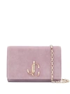 Jimmy Choo Varenne Wallet On Chain - Rosa In Pink