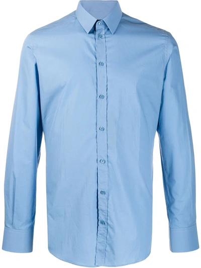 Dolce & Gabbana Long Sleeves Shirt In Blue