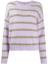 ACNE STUDIOS ACNE STUDIOS STRIPED JUMPER - 紫色