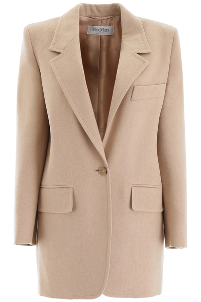 Max Mara Edipo Blazer In Vaniglia (beige)