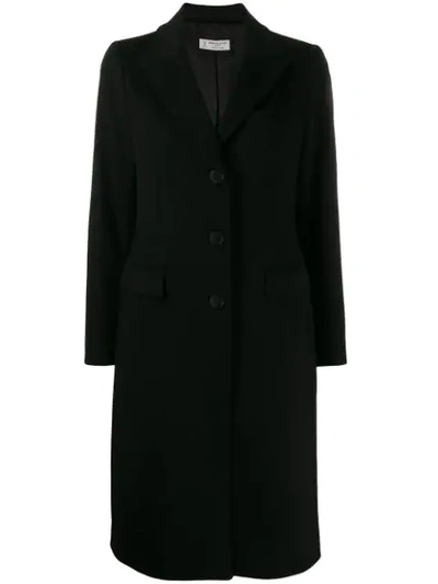 Alberto Biani Single Breasted Coat In Black