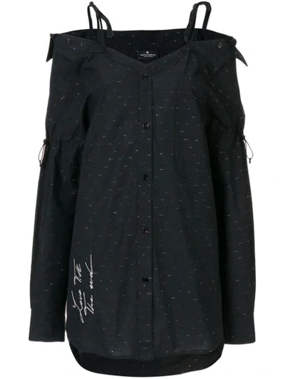 Marcelo Burlon County Of Milan Love T.t.e Lurex Dress In Black