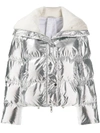 P.a.r.o.s.h . Hooded Padded Jacket - Silver