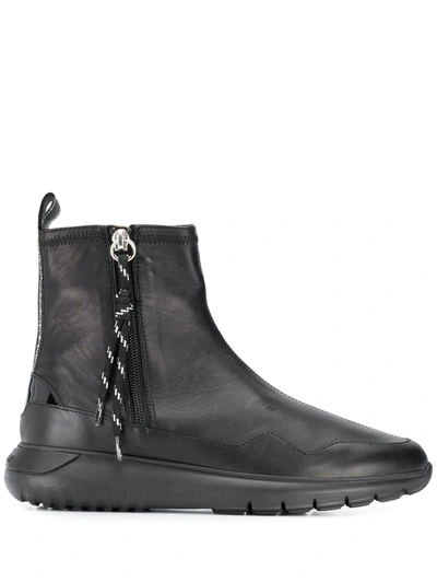 Hogan Boot H371 Interactive³ Model In Black Leather