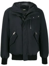 Mackage Black Down Dixon 2-in-1 Bomber Jacket In Black