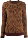 ETRO PAISLEY EMBROIDERED SWEATER