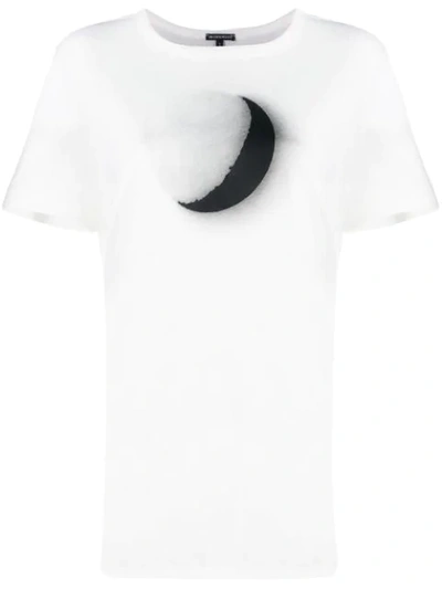 Ann Demeulemeester Moon Phases T-shirt In White