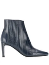 MICHEL VIVIEN AUBURN PANELLED BOOTS