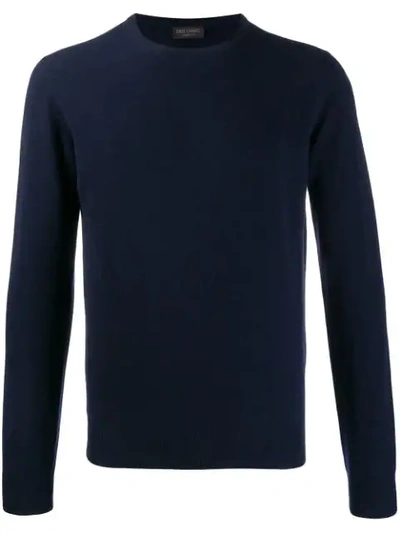Dell'oglio Slim-fit Knit Sweater In Blue