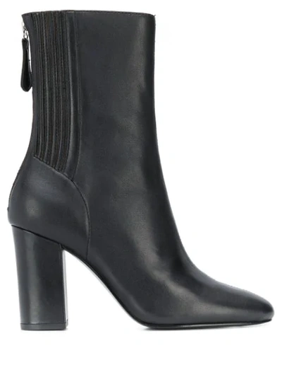 Ash High Heeled Ankle Boots In Black