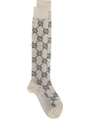 Gucci Gg Logo Long Socks