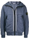 STONE ISLAND STONE ISLAND BOMBER JACKET - 蓝色