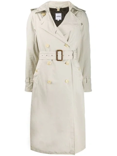 Aspesi Relaxed Fit Trench In Neutrals